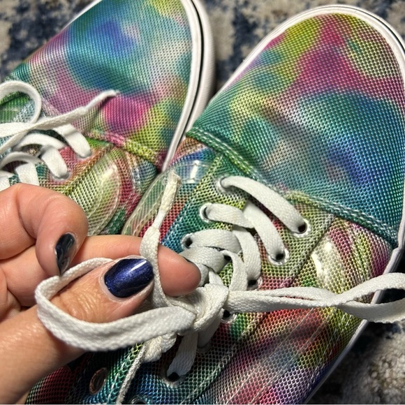 Vans Bloom Tie-Dye ComfyCush Old Skool Lace-Up Sneakers Size 12 - Picture 8 of 16